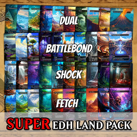 Commander SUPER Land Pack • cEDH Ready • Proxy MTG Cards