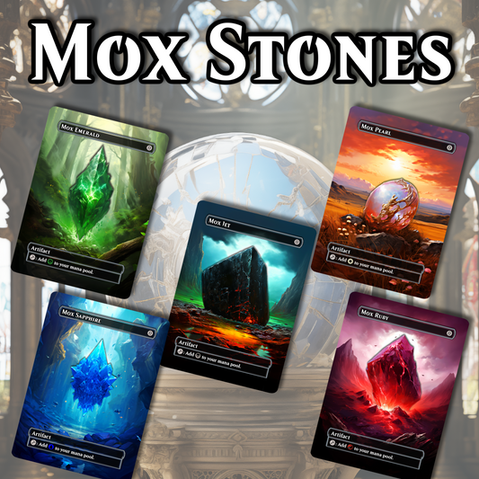 Pack of Full Art Mox Stones • Commander Ready • MTG